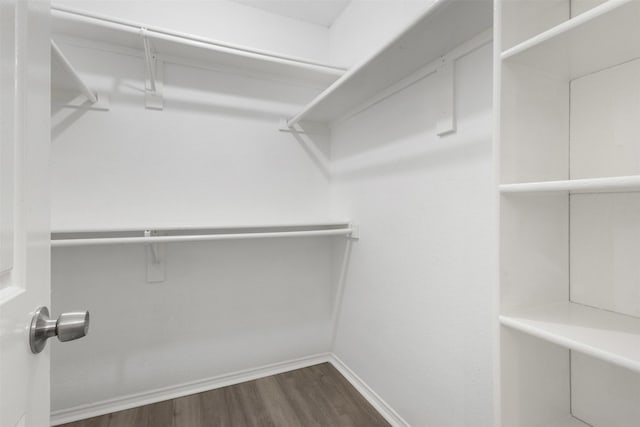 8109 Dripping Springs Dr, Fort Worth, TX 76134 - spacious closet with dark wood-style flooring