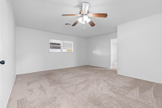 108 Mockingbird Ln, Hillsboro, TX 76645 - carpeted spare room with ceiling fan and attic access