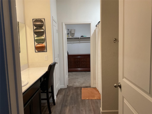 304 Gypsum Ln, Glenn Heights, TX 75154 - bathroom featuring vanity and wood finished floors