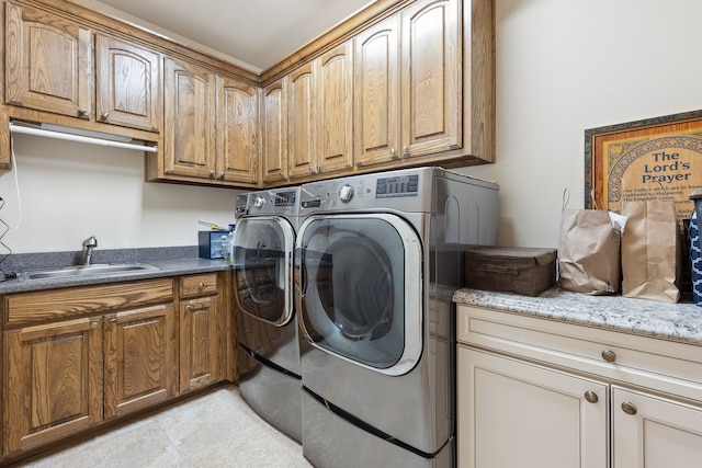 499 Savannah Hill Ln, Rockwall, TX 75032 - laundry room featuring cabinet space and washer and dryer