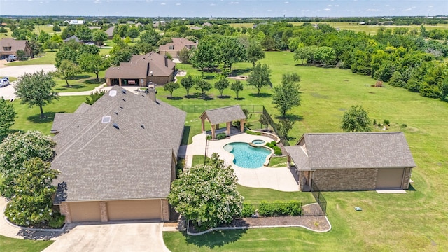 499 Savannah Hill Ln, Rockwall, TX 75032 - aerial view of a pool