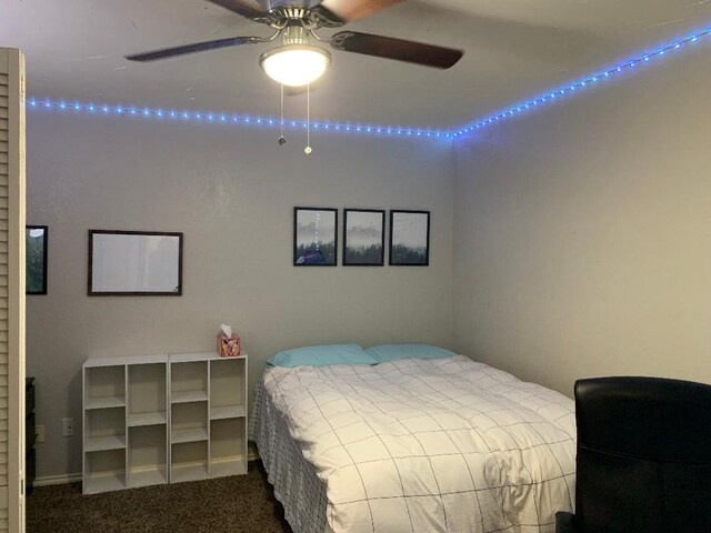 5309 San Mateo Ct, Arlington, TX 76017 - carpeted bedroom with ceiling fan