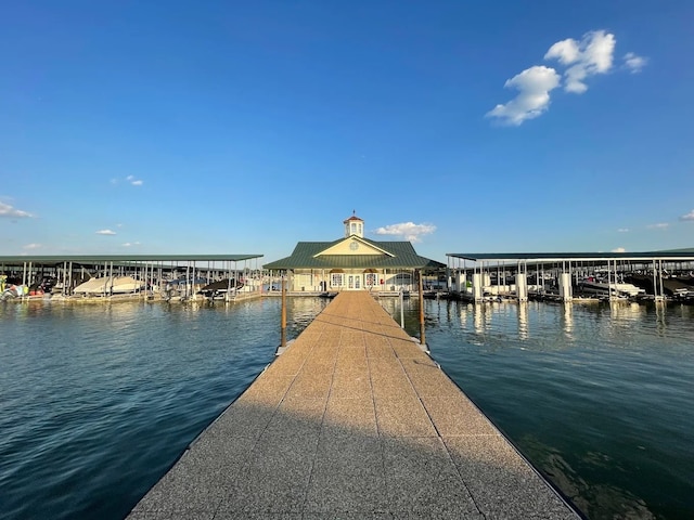 1301 Shell Beach Dr, Little Elm, TX 75068 - dock featuring a water view and boat lift