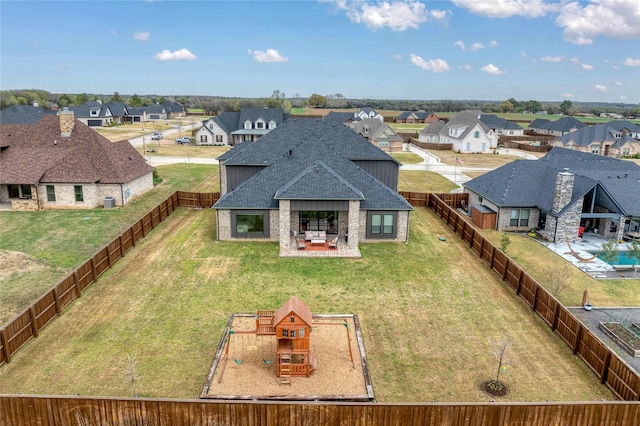 105 Shawnee Trl, Pottsboro, TX 75076 - aerial perspective of suburban area