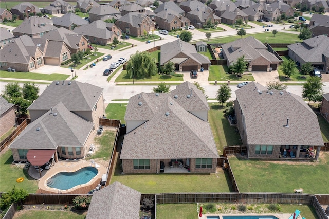 1211 Great Meadows Dr, Wylie, TX 75098 - aerial view of residential area with a pool area