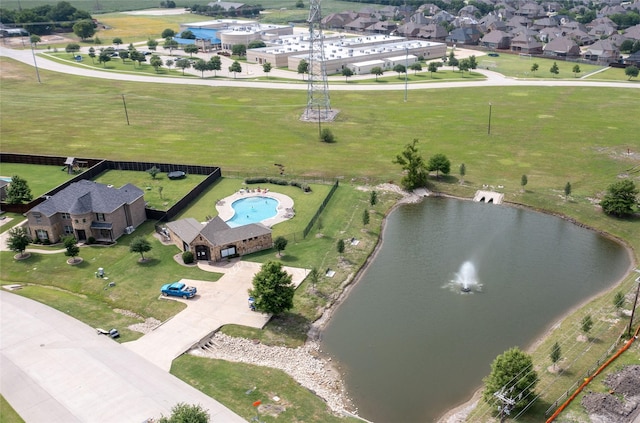 1211 Great Meadows Dr, Wylie, TX 75098 - aerial overview of property's location with a nearby body of water