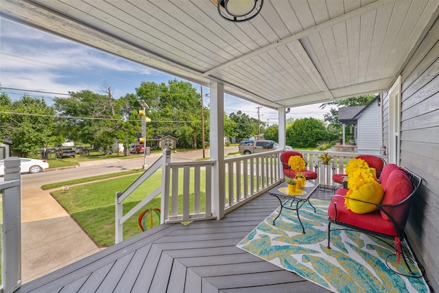 2832 Forest Ave, Fort Worth, TX 76112 - porch featuring a lawn