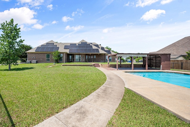 104 Spring Creek Dr, Waxahachie, TX 75165 - view of swimming pool featuring a pergola
