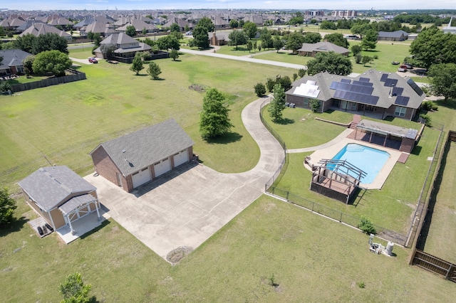 104 Spring Creek Dr, Waxahachie, TX 75165 - aerial view of residential area featuring a pool area