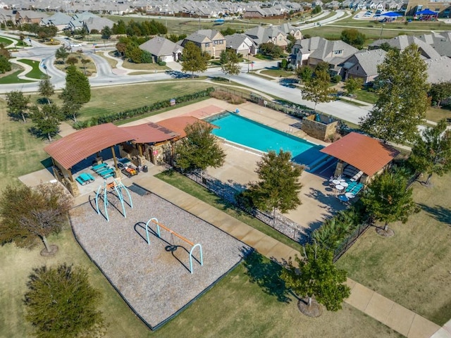 1517 Port Millstone Trl, Wylie, TX 75098 - aerial perspective of suburban area with a pool