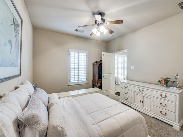 656 Clearwater Dr, Irving, TX 75039 - carpeted bedroom with ceiling fan