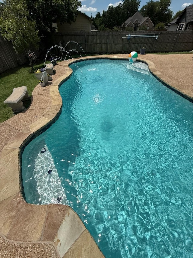 504 Greenwood Ln, Krum, TX 76249 - view of swimming pool featuring a fenced backyard and a patio area