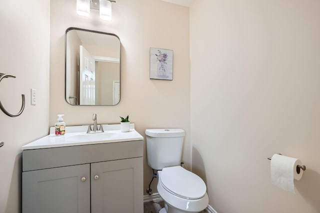 631 Ridgemont Dr, Allen, TX 75002 - half bath with toilet, vanity, and baseboards