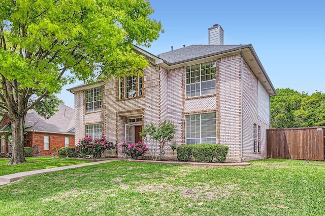 631 Ridgemont Dr, Allen, TX 75002 - view of front of house with brick siding and a chimney