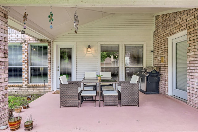 631 Ridgemont Dr, Allen, TX 75002 - view of patio / terrace featuring a grill and outdoor dining space