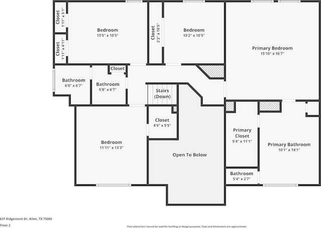 631 Ridgemont Dr, Allen, TX 75002 - home floor plan