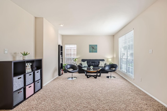 631 Ridgemont Dr, Allen, TX 75002 - sitting room with carpet flooring and baseboards