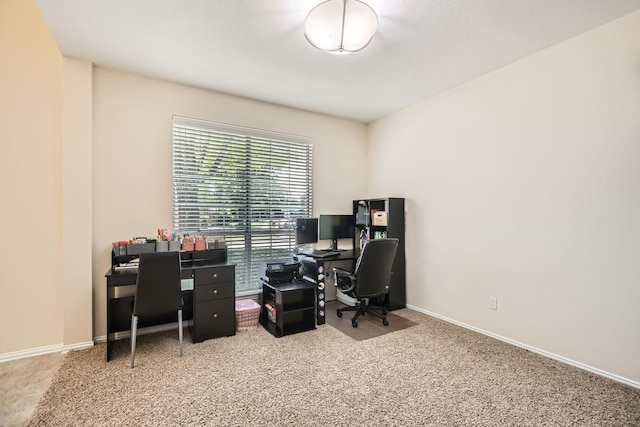 631 Ridgemont Dr, Allen, TX 75002 - carpeted home office with baseboards