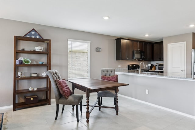 1713 Claireborne Ct, Little Elm, TX 75068 - dining area featuring baseboards and recessed lighting