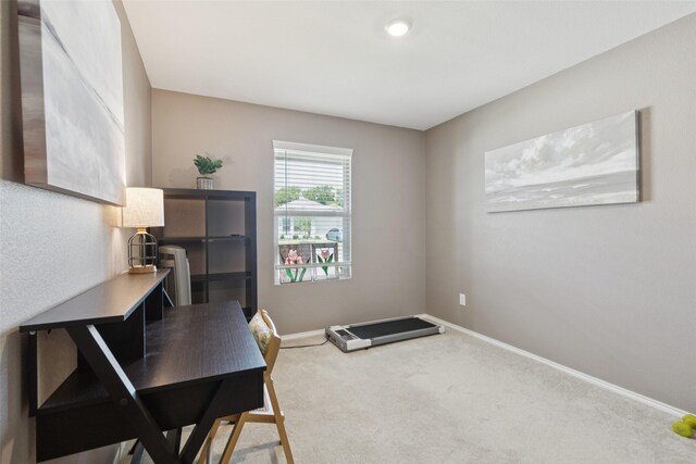 1713 Claireborne Ct, Little Elm, TX 75068 - carpeted office with baseboards