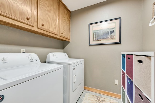 14213 Clark Dr, Streetman, TX 75859 - laundry room featuring independent washer and dryer and cabinet space