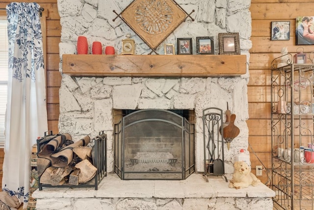 14213 Clark Dr, Streetman, TX 75859 - detailed view of a fireplace with raised hearth