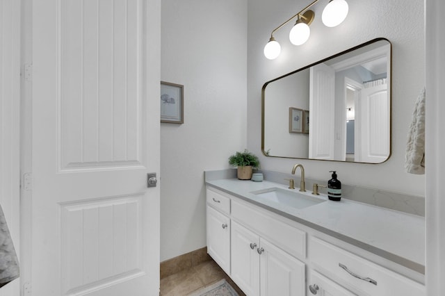 4340 Powers Branch Dr, Midlothian, TX 76065 - bathroom with vanity and baseboards