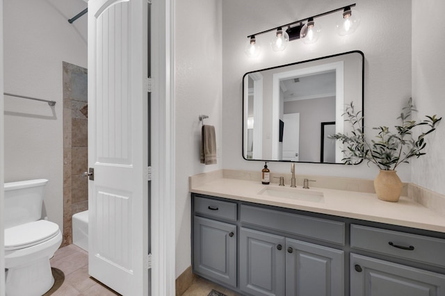 4340 Powers Branch Dr, Midlothian, TX 76065 - bathroom featuring vanity, bathtub / shower combination, and tile patterned flooring