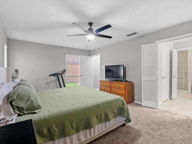 1507 Summertree Ct, Richardson, TX 75082 - carpeted bedroom featuring ceiling fan