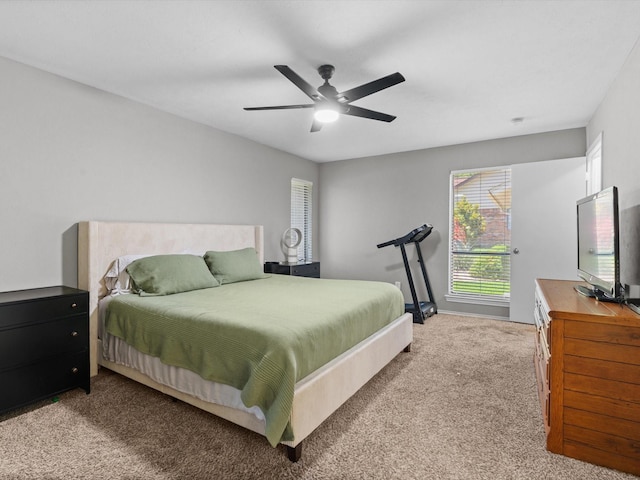 1507 Summertree Ct, Richardson, TX 75082 - carpeted bedroom with ceiling fan and baseboards