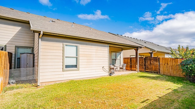 2231 Cobblestone Ct, Granbury, TX 76049 - rear view of house featuring a patio and roof with shingles