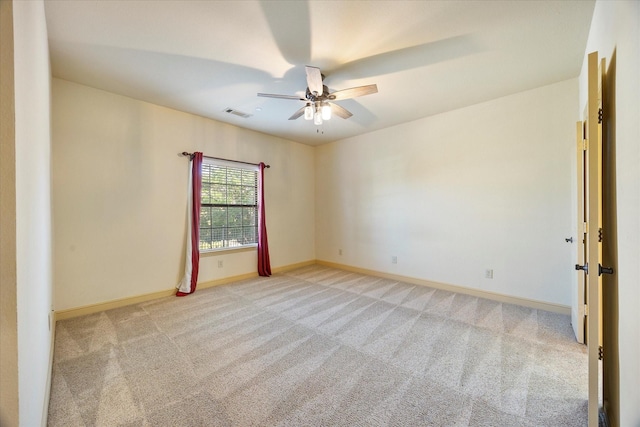 1891 Signal Ridge Pl, Rockwall, TX 75032 - unfurnished room featuring a ceiling fan, light colored carpet, and baseboards