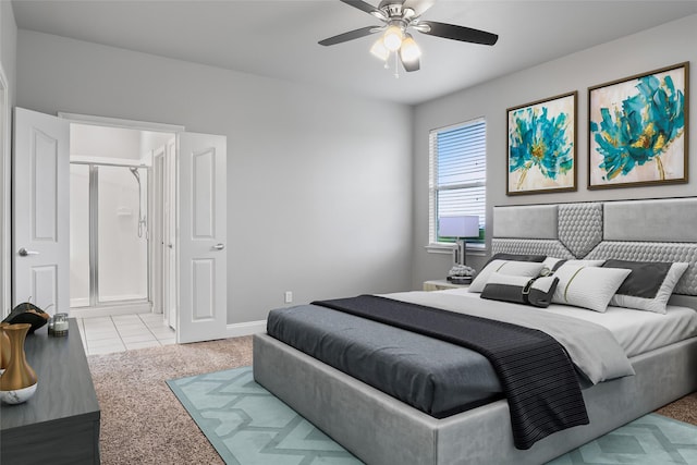10833 Hawks Landing Rd, Fort Worth, TX 76052 - bedroom with carpet floors, baseboards, and a ceiling fan