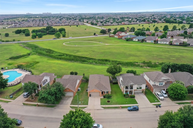 10833 Hawks Landing Rd, Fort Worth, TX 76052 - aerial perspective of suburban area featuring a pool