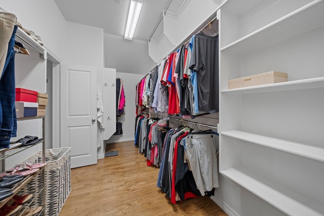 232 Skystone Dr, Irving, TX 75038 - spacious closet with light wood finished floors