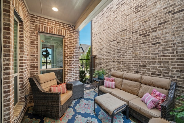 232 Skystone Dr, Irving, TX 75038 - view of patio featuring an outdoor living space
