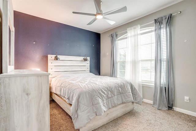 817 Nicole Way, Fort Worth, TX 76028 - carpeted bedroom featuring multiple windows, baseboards, and a ceiling fan