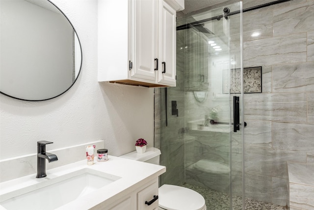 4000 Via Plata, Mesquite, TX 75150 - full bath with vanity, toilet, and a shower stall