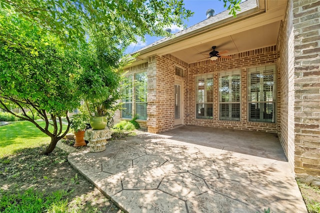 2004 Kodiak Ct, Arlington, TX 76013 - view of patio featuring ceiling fan