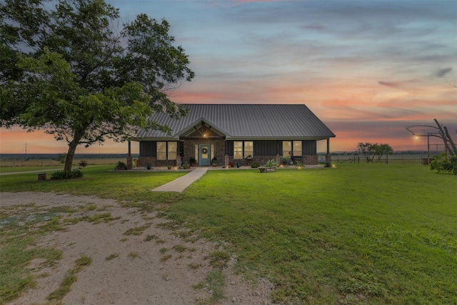 243 Fm 203, Walnut Springs, TX 76690 - view of front of house with metal roof