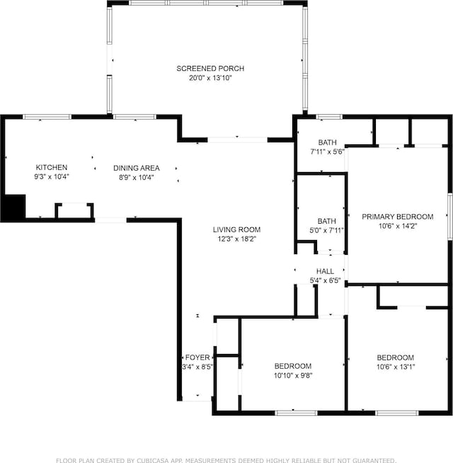 2315 Yale Dr, Arlington, TX 76015 - property floor plan