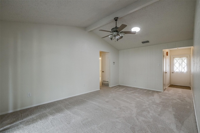 2315 Yale Dr, Arlington, TX 76015 - unfurnished room with a ceiling fan, carpet, a textured ceiling, and baseboards