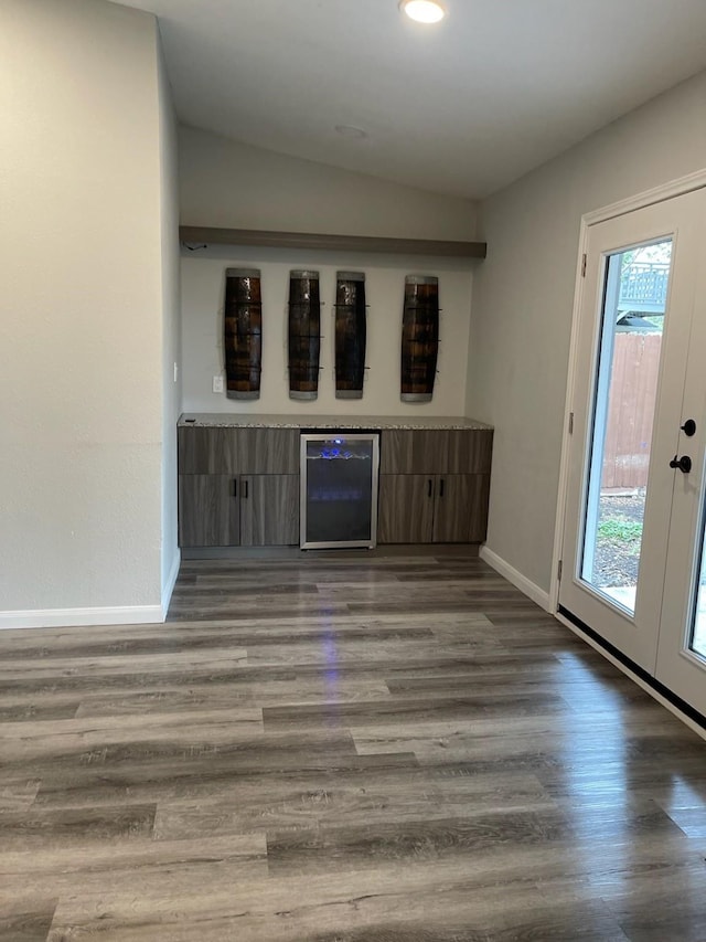 1605 Baltimore Dr, Richardson, TX 75081 - indoor dry bar with baseboards and wood finished floors