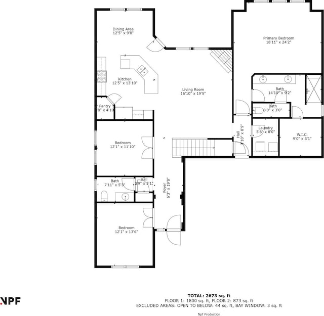 7216 Monet Ln, Grand Prairie, TX 75054 - property floor plan