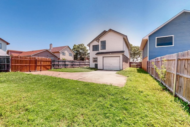 205 Callender Dr, Fort Worth, TX 76108 - back of house with an attached garage, brick siding, and concrete driveway