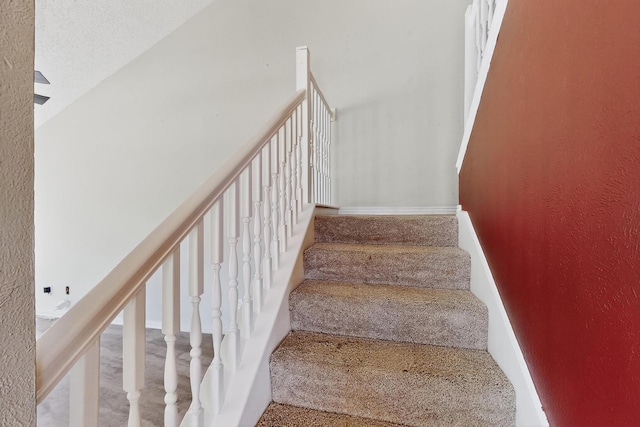 205 Callender Dr, Fort Worth, TX 76108 - stairs featuring carpet floors