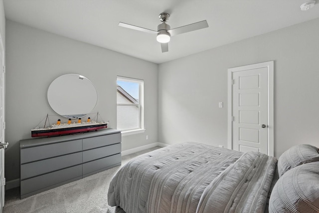 1302 20th St, Northlake, TX 76226 - bedroom featuring carpet floors, baseboards, and a ceiling fan