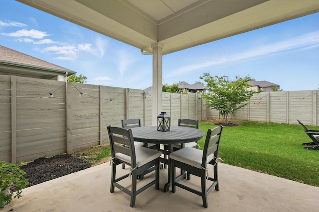 1302 20th St, Northlake, TX 76226 - view of patio with outdoor dining space
