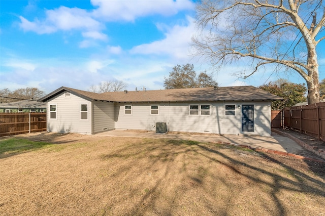 4955 Odessa Ave, Fort Worth, TX 76133 - rear view of house with a patio area and central air condition unit