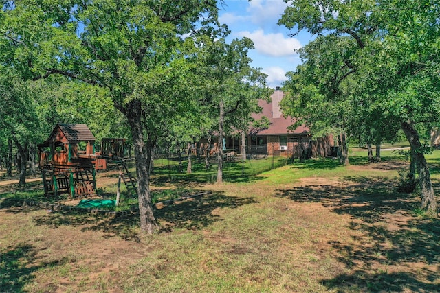 483 County Road 1591, Sunset, TX 76270 - view of yard featuring a playground